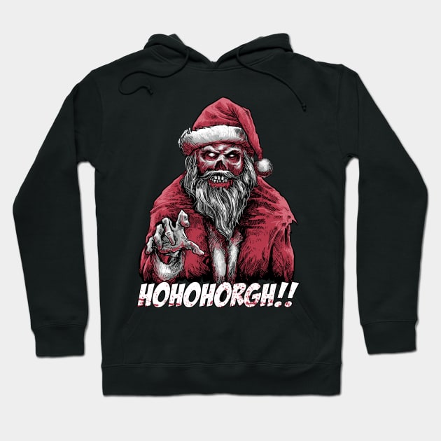 Santa zombie Hoodie by akawork280